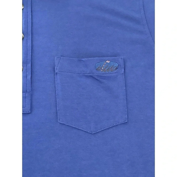 Greyson Polo Shirt Men’s Medium Blue Short Sleeve Cotton Stretch Golf Logo - Picture 10 of 11